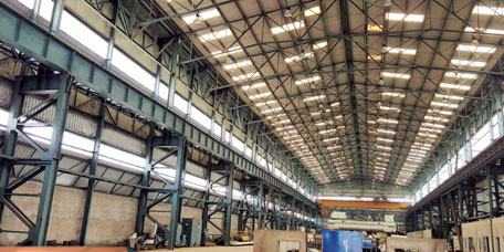 Industrial steel fabrication